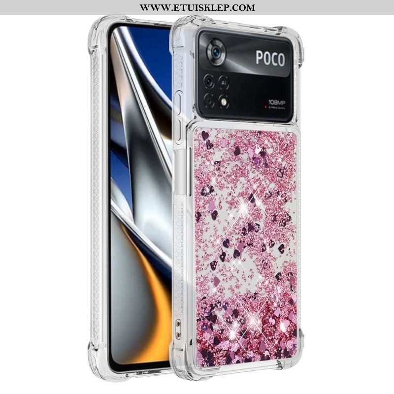 Etui do Poco X4 Pro 5G Pragnienia Cekiny